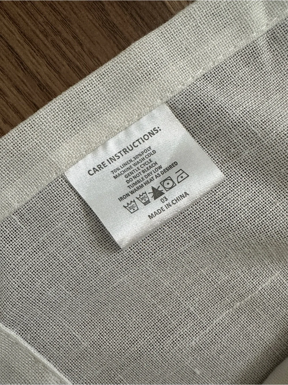 White sheer light filtering linen curtains  - Home Accents